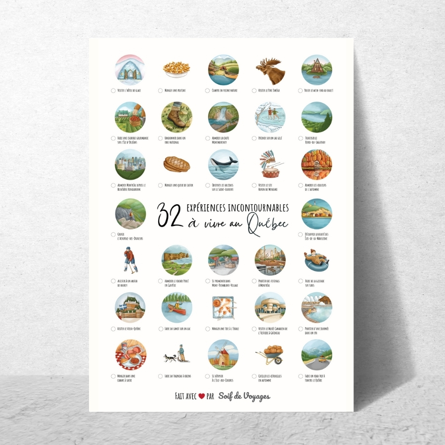 Affiche-32-experiences-incontournables-a-vivre-au-Quebec