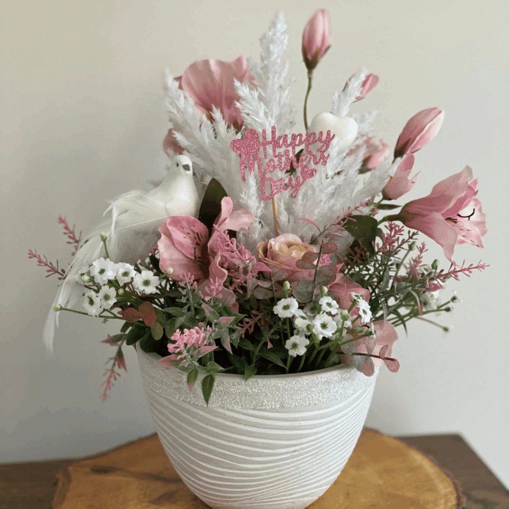 oeuvre florale idée cadeau fête des mères québécois fai à la main quoi offrir maman je deoense local